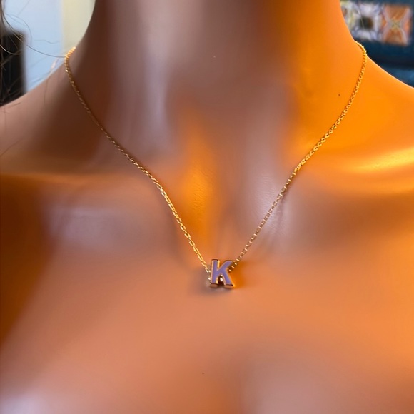 Letter K Necklace - Picture 3 of 3